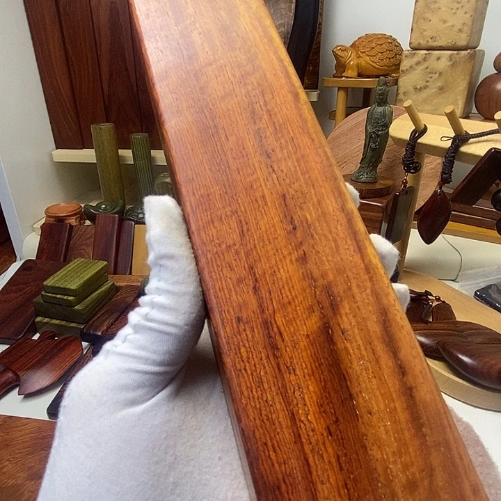 手***基端景台花梨木类花梨木镇尺