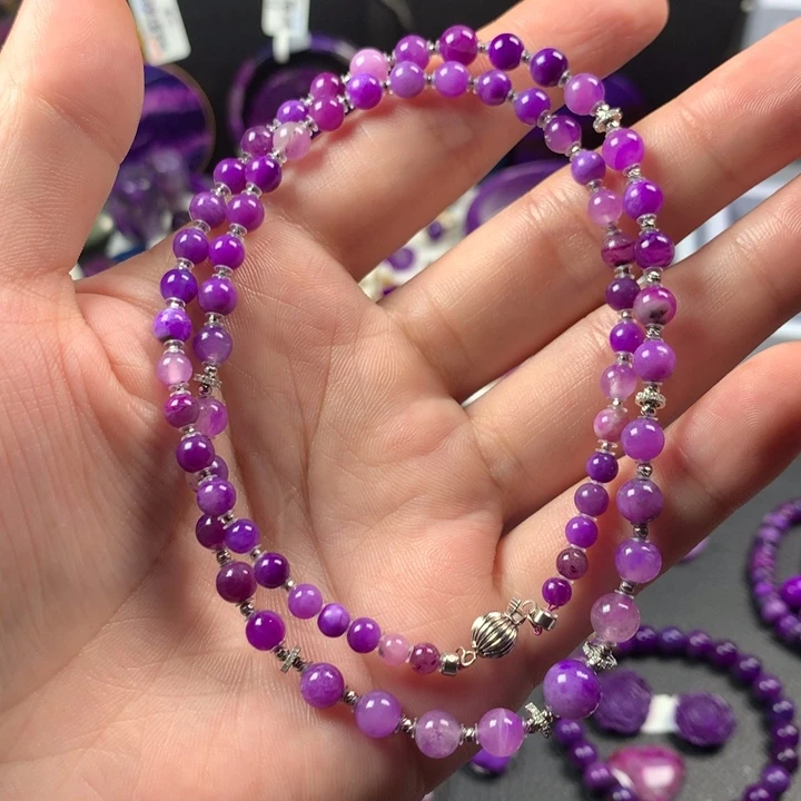 苏纪石（舒俱来）18K金镶嵌项链