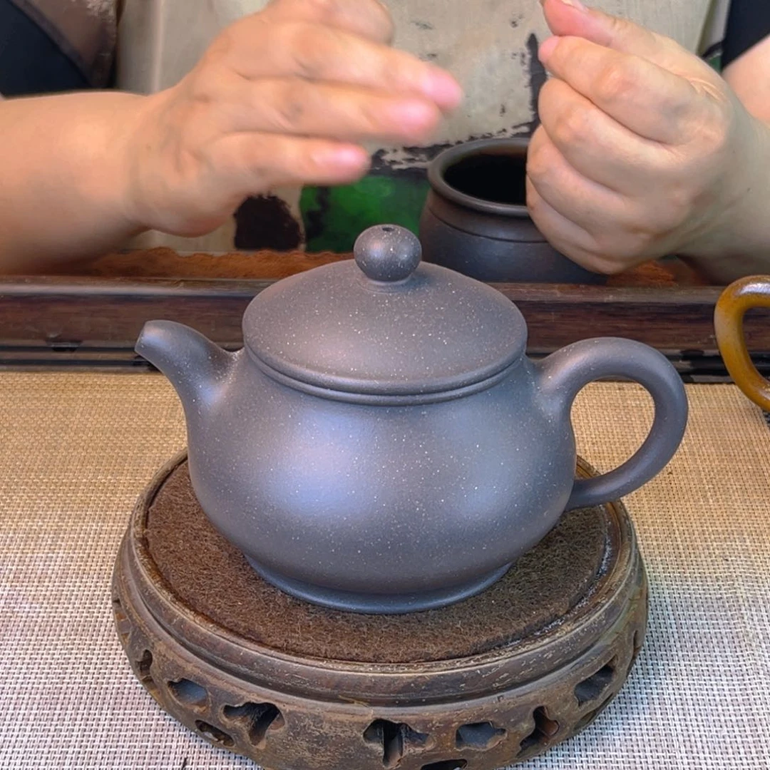 茶壶紫砂宜兴紫砂大水谭天青240cc