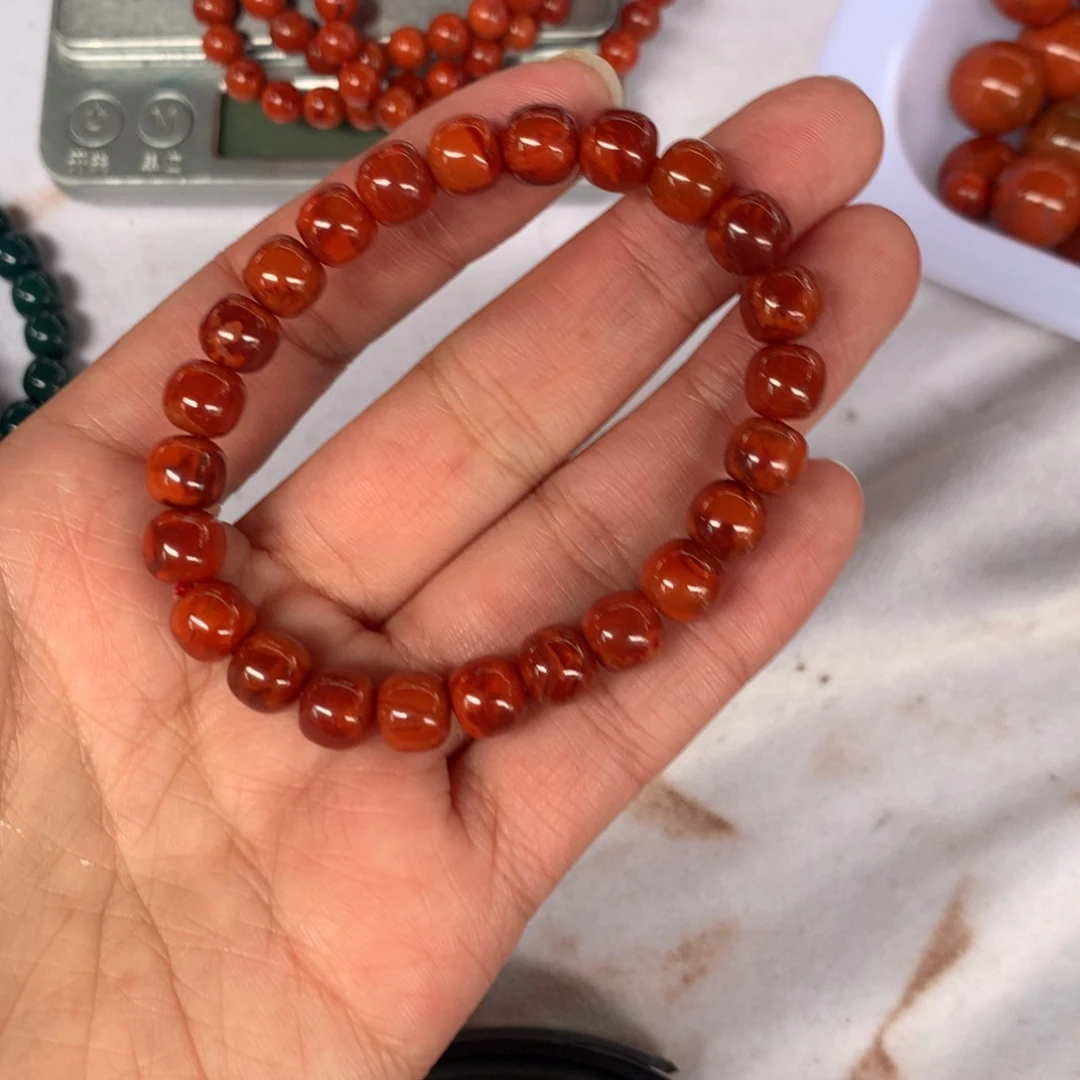 南红玛瑙未镶嵌珠子