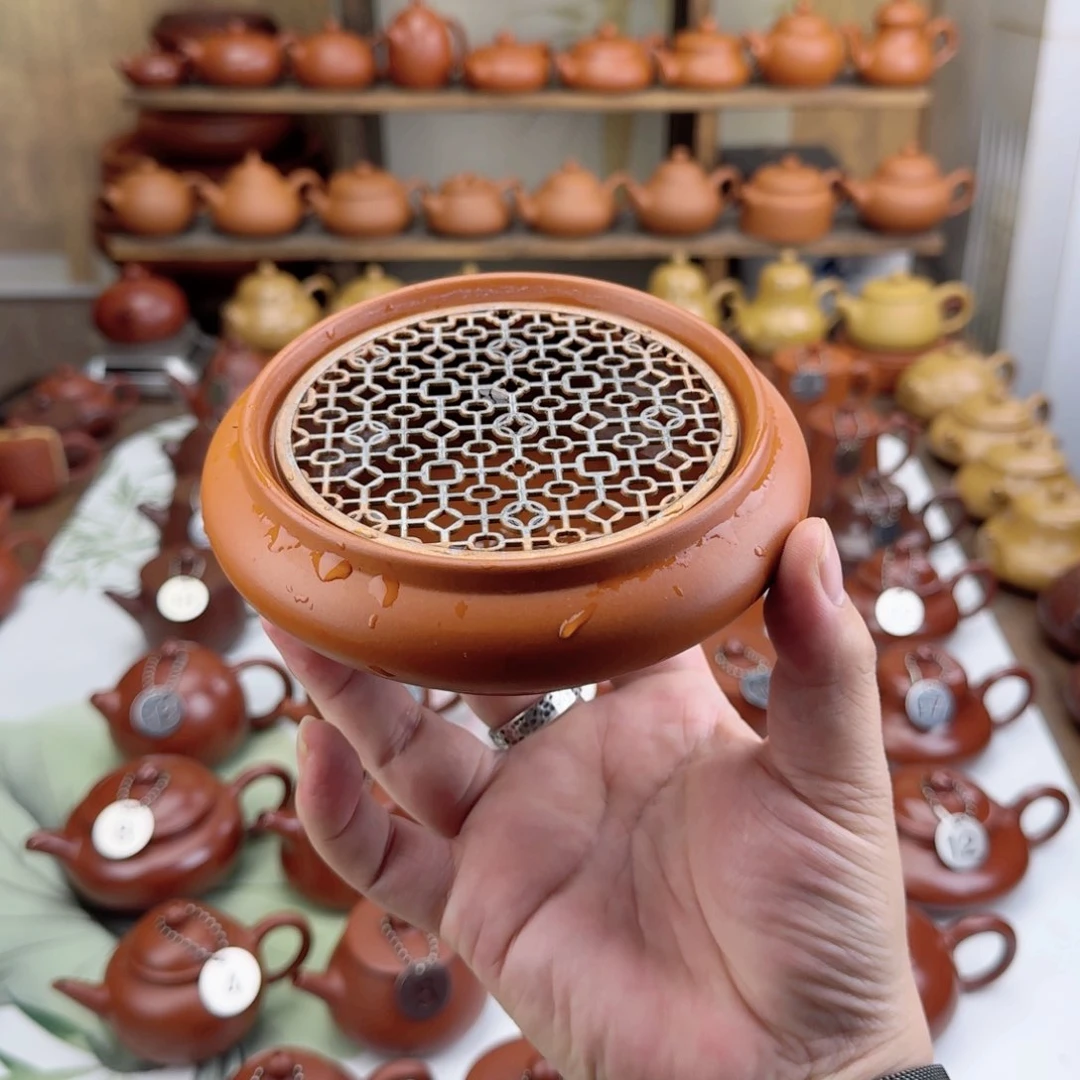 茶壶紫砂小*糕小号镂空胡承一个