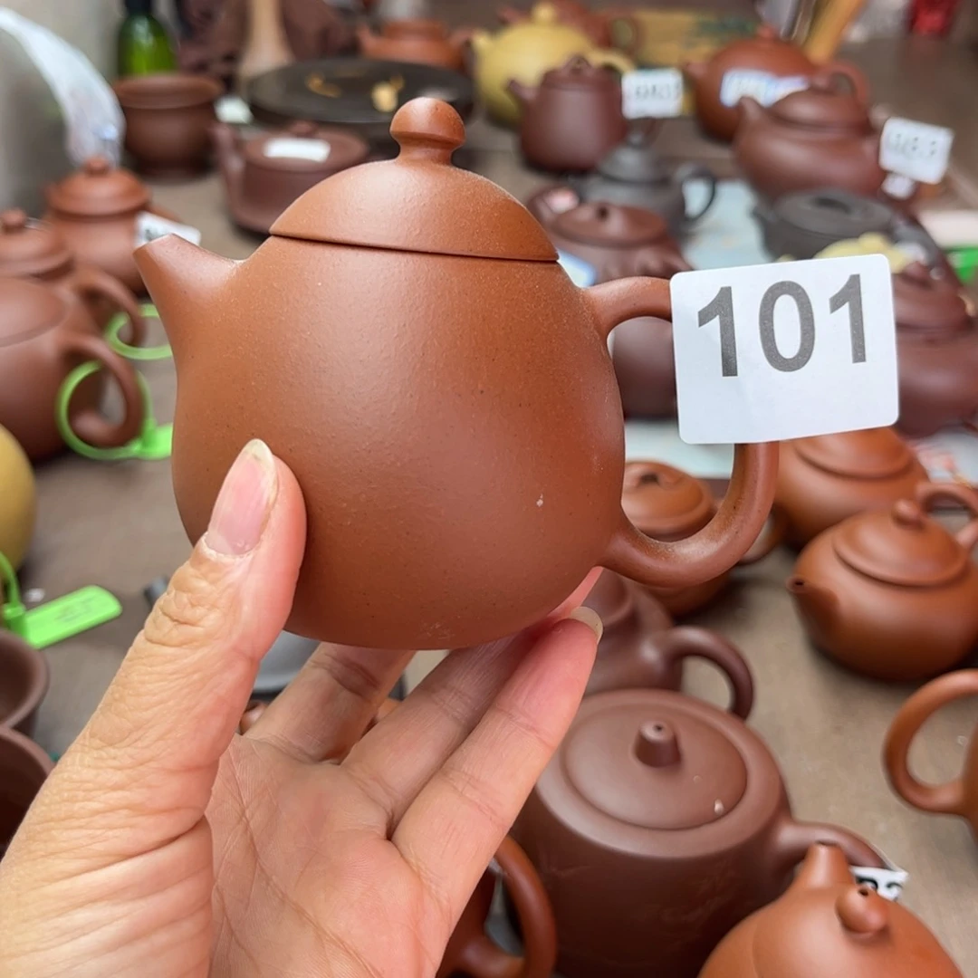 紫砂茶壶小红泥瑕疵170cc