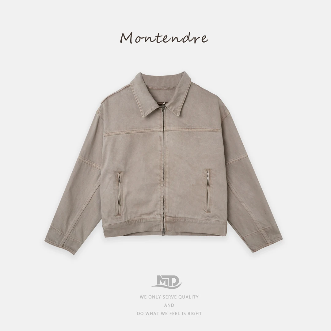 【Montendre】秋冬新款 A 经典纯棉复古工装风百搭休闲时尚短外套女