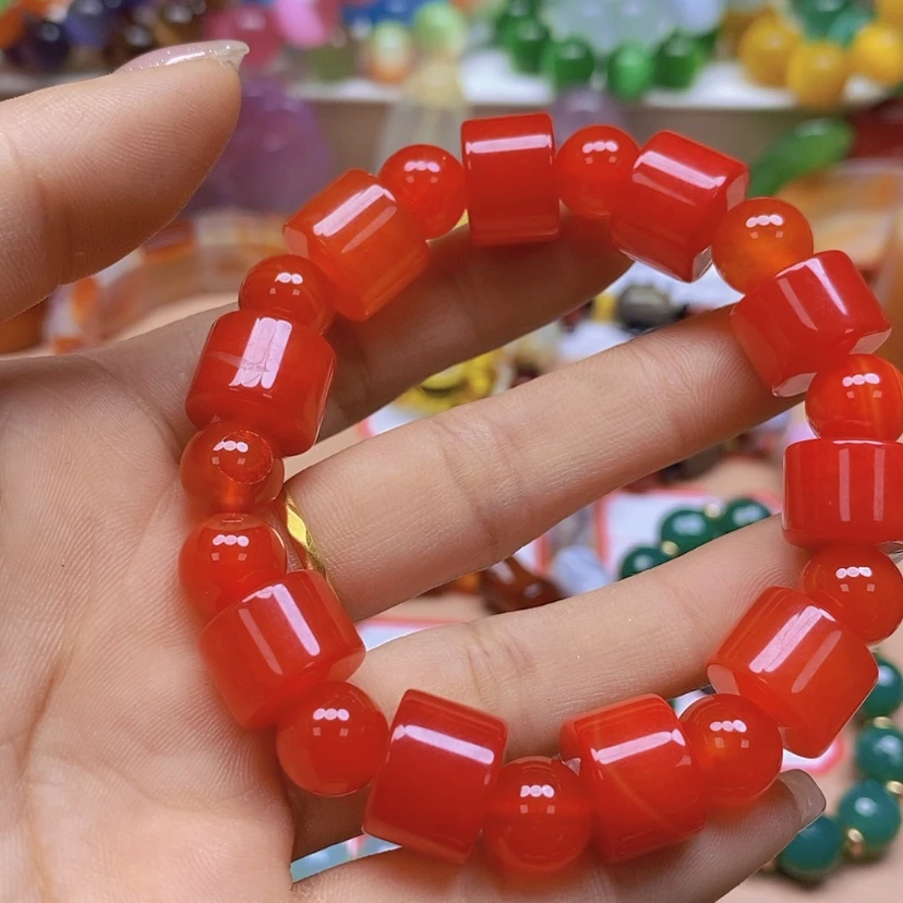 【闪购商品】玛瑙/玉髓颈饰未镶嵌红***家