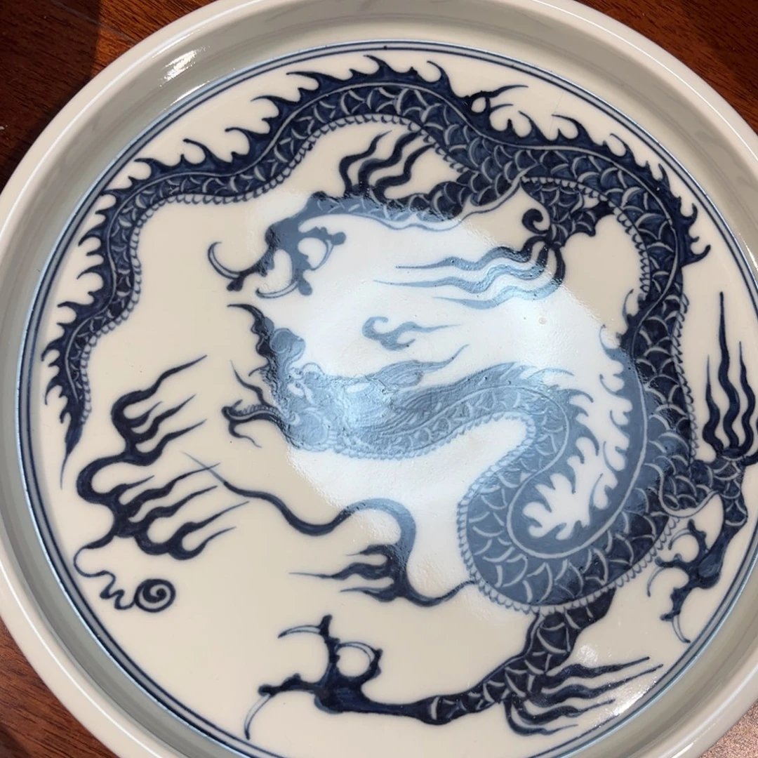 名***人杯子景德镇青花龙纹壶承