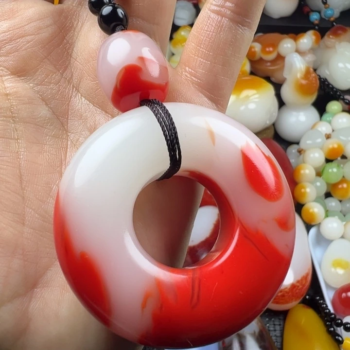 新疆戈壁五彩石金丝