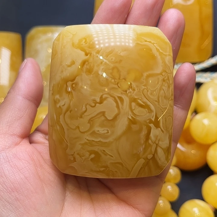 琥珀裸石未镶嵌拂***子琥珀蜜蜡