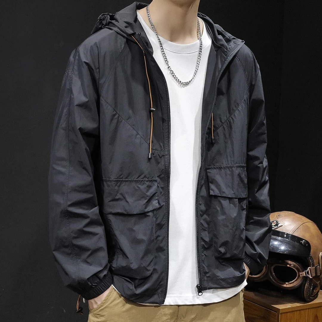 轻薄透气防晒衣男士夏季户外防晒服新款钓鱼外套男款防紫外线速干