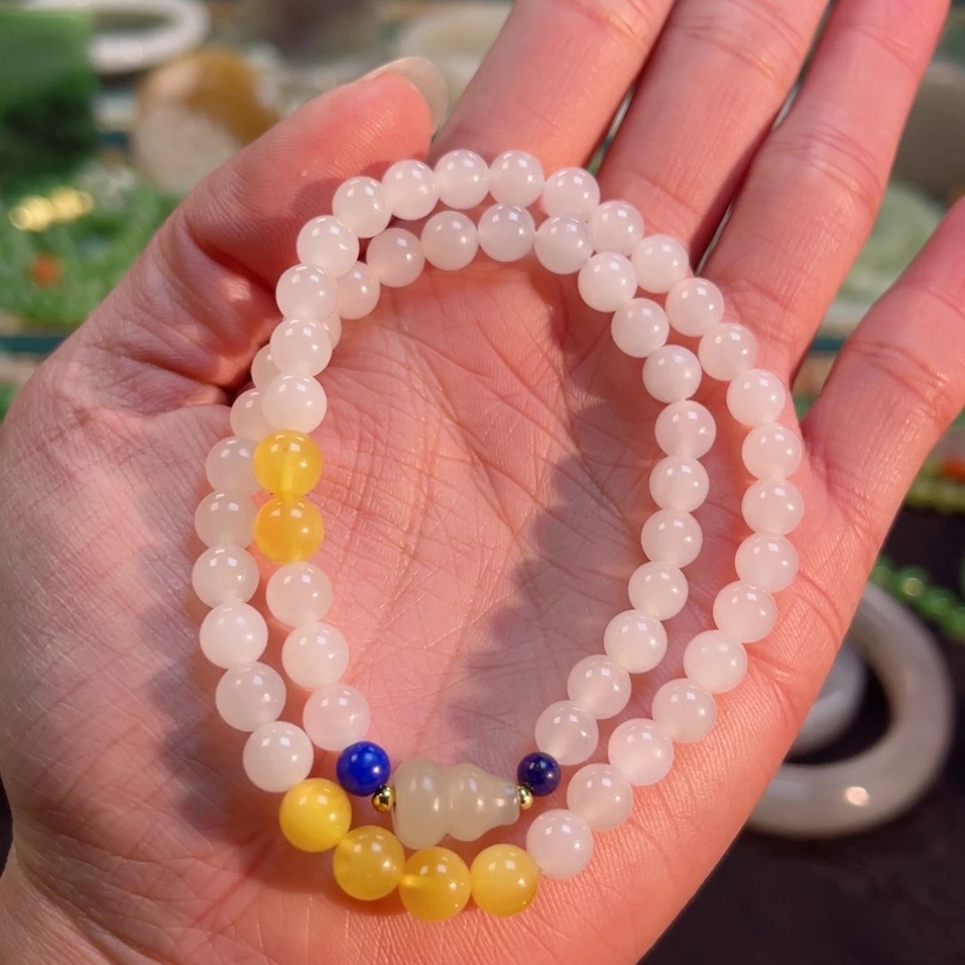 和田玉手串未镶嵌