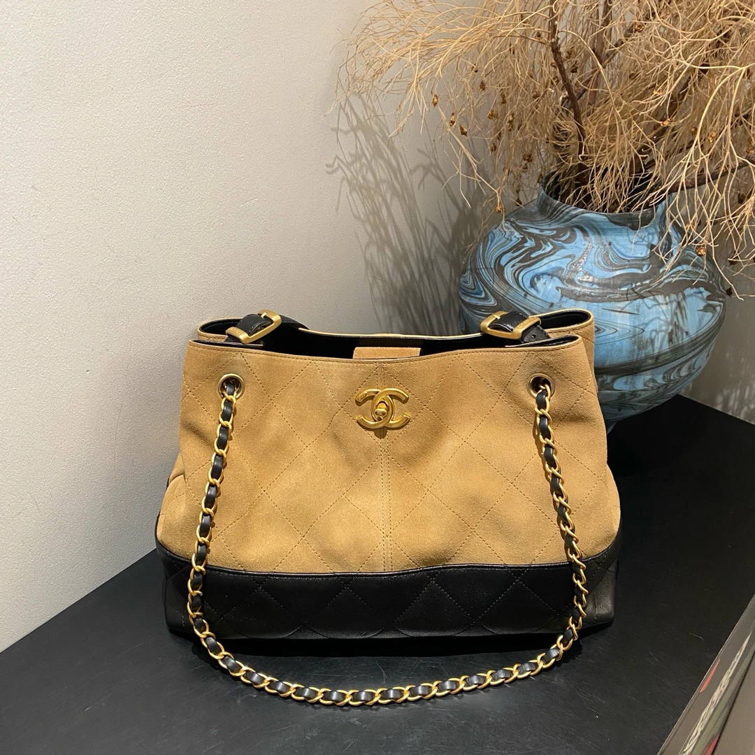 95新 Chanel/香奈儿 25A麂皮hobo 小号18083945