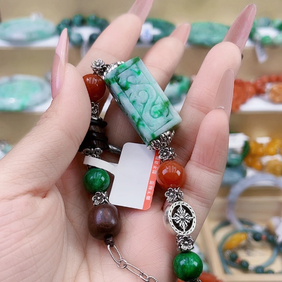 翡翠未镶嵌手链手链