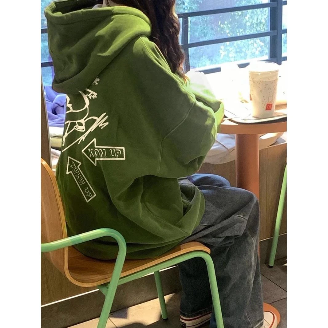 范哲萨 覆古女式运动衫2025新款小个子春秋季上衣宽松韩式慵