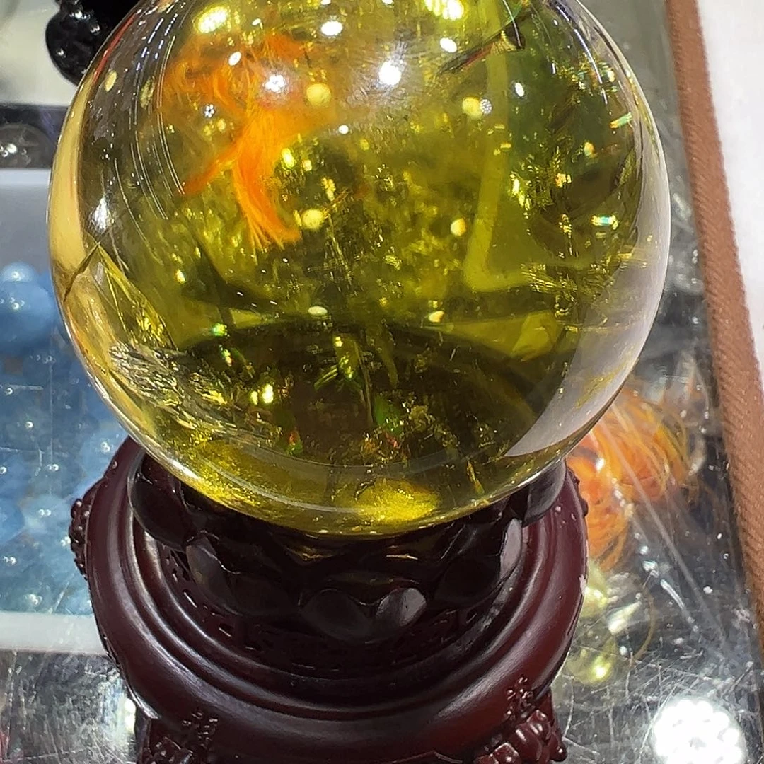 水晶水晶球摆件未镶嵌