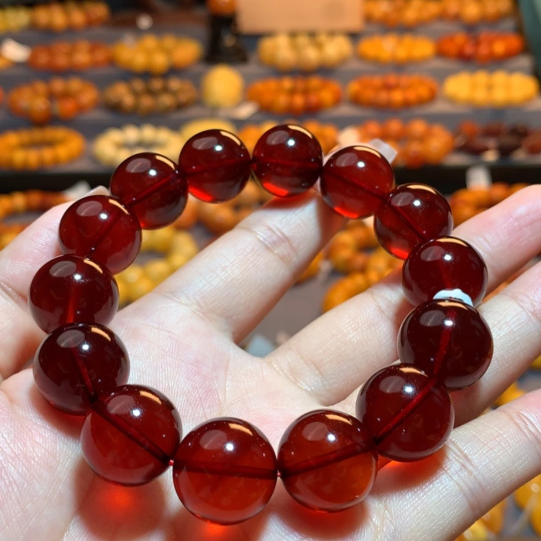 【闪购商品】手串血珀未镶嵌蜜蜡手串
