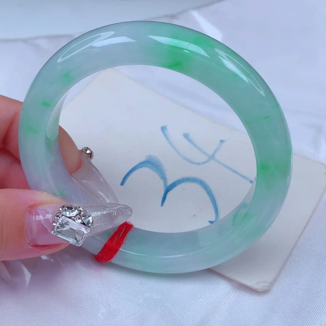 翡翠手镯未镶嵌天然缅甸翡翠A货手镯