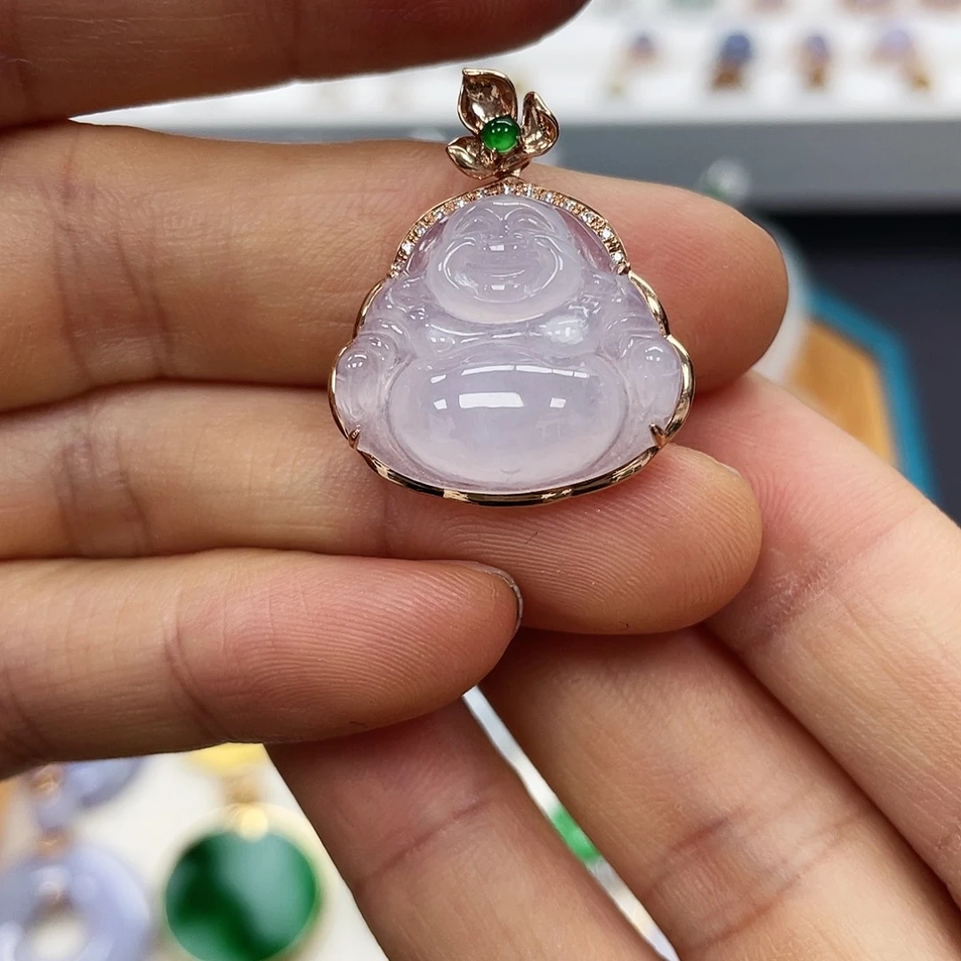 【闪购商品】颈饰18K金镶嵌翡翠