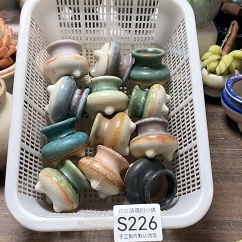 紫砂花盆226微瑕品口径3厘米左右尺寸