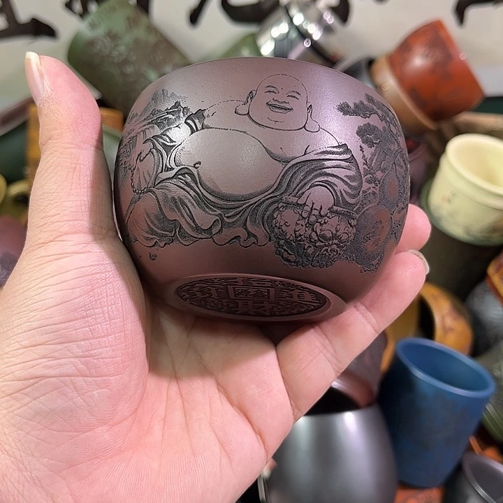 茶杯紫砂全手工紫砂主人杯