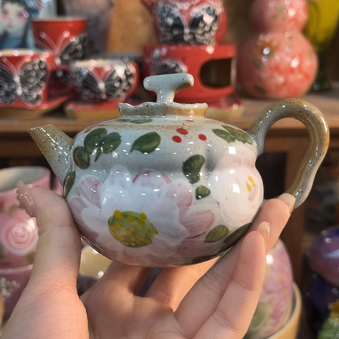 陶泥景德镇手工手绘高温釉下彩
