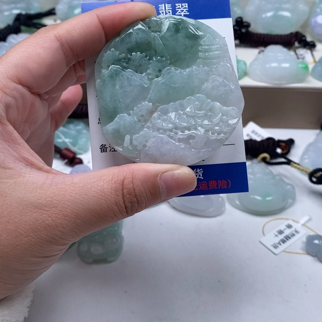 翡翠未镶嵌颈饰天然翡翠
