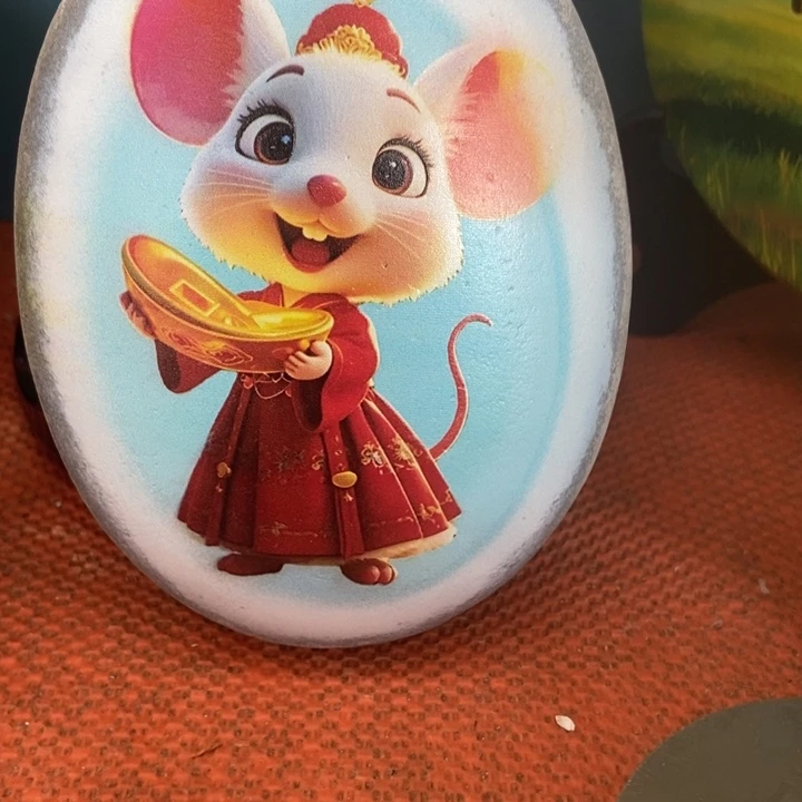 石材老鼠摆件真美啊