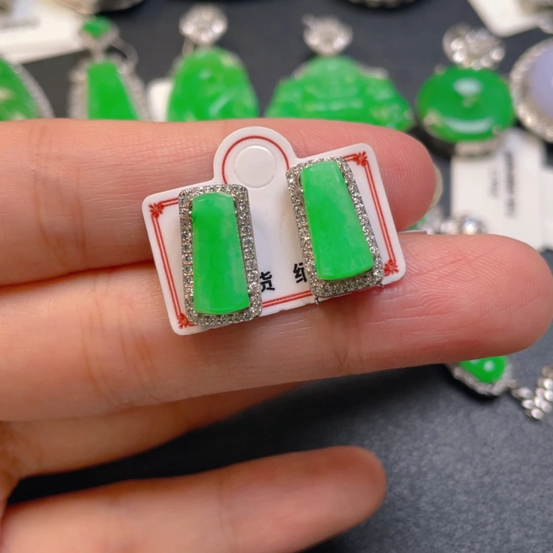 翡翠银S925镶嵌颈饰