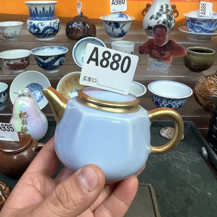 摆件880景德镇手工茶壶