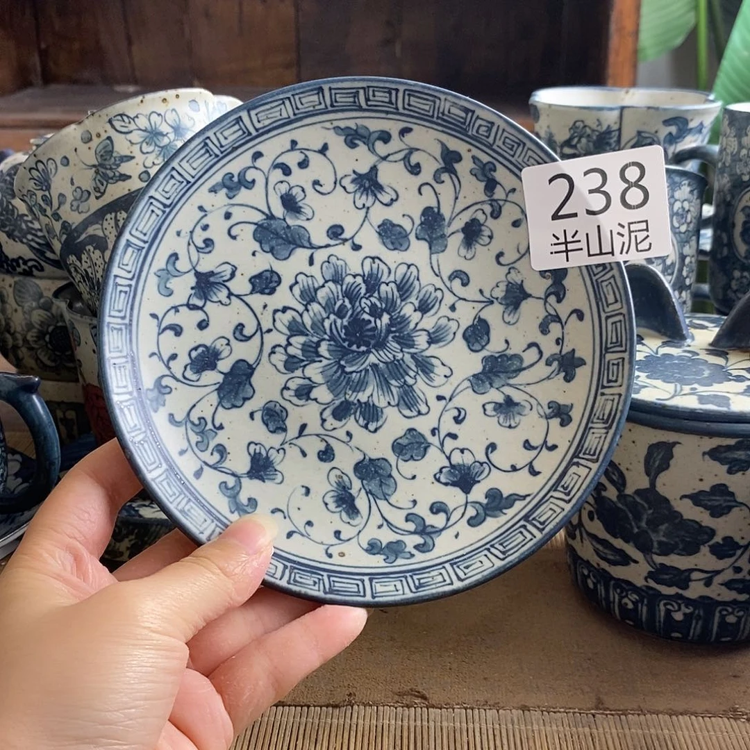 手工手绘青花高温陶瓷