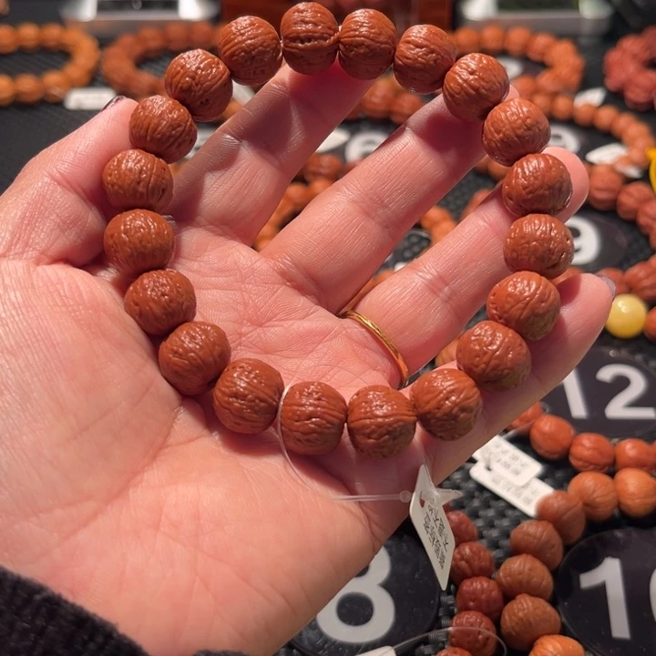 手串文玩核桃平*心核桃手串1.4尺寸全品