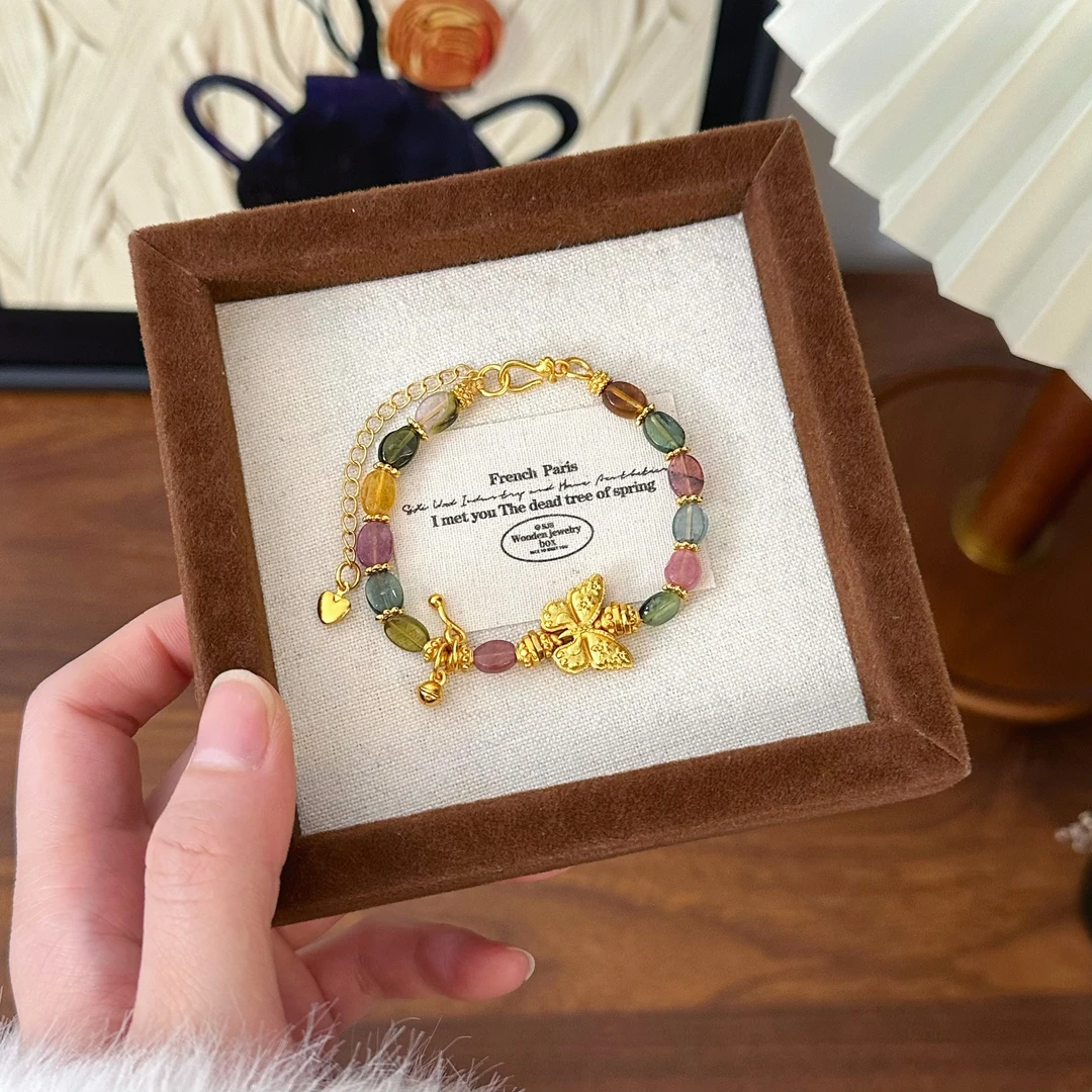 SL2600 【福蝶报玺】莫奈蝴蝶手串  国风小玺手链