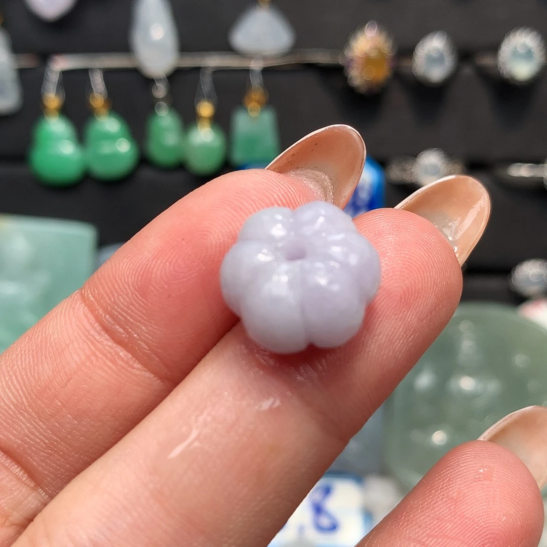 翡翠未镶嵌颈饰毛货紫罗兰南瓜