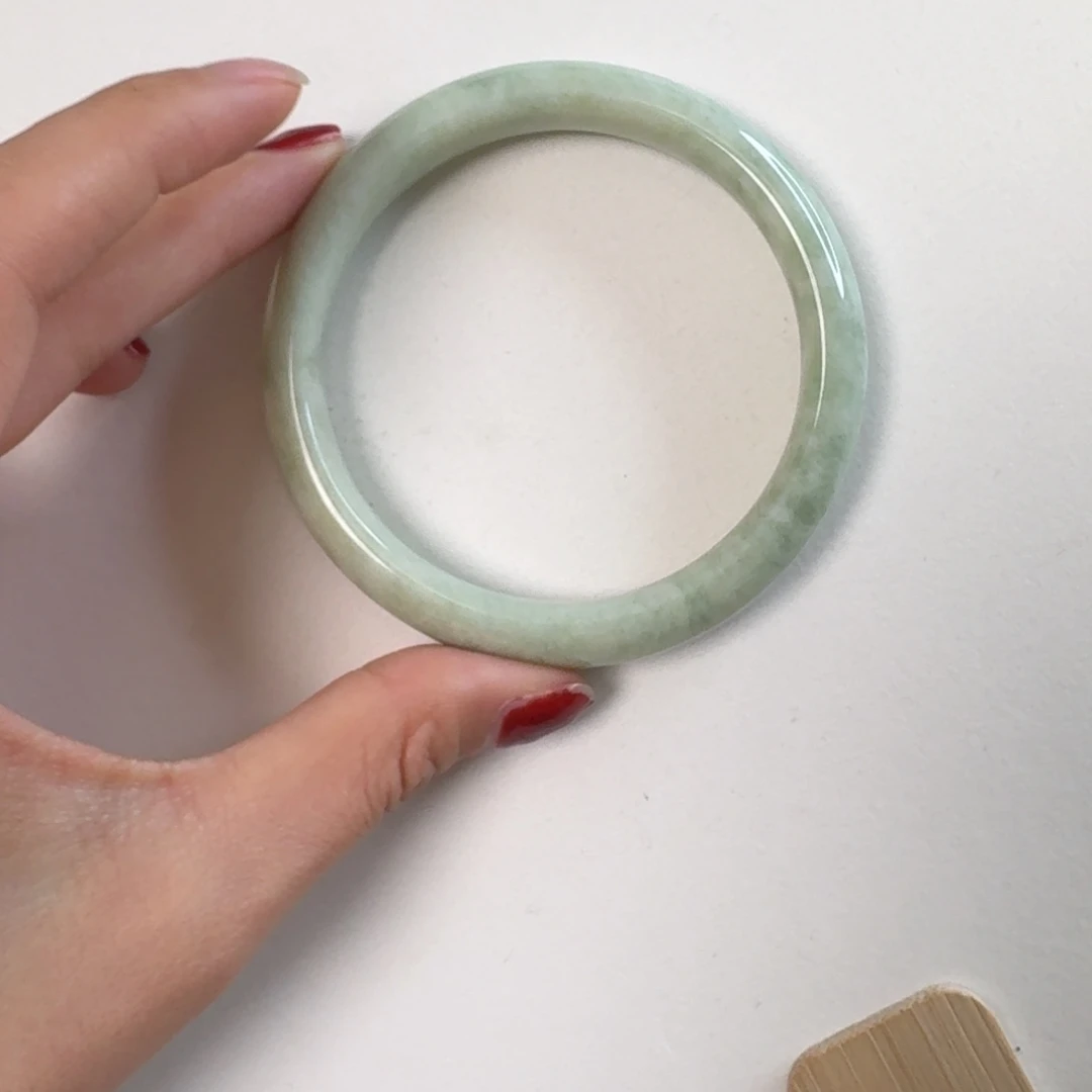 蓝田玉（蛇纹石化大理石玉）手镯未镶嵌馨*