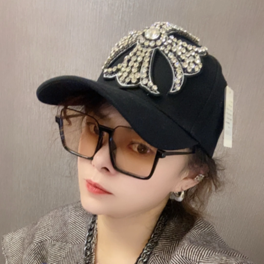 重工时尚帽子春季新款女休闲棒球帽鸭舌帽