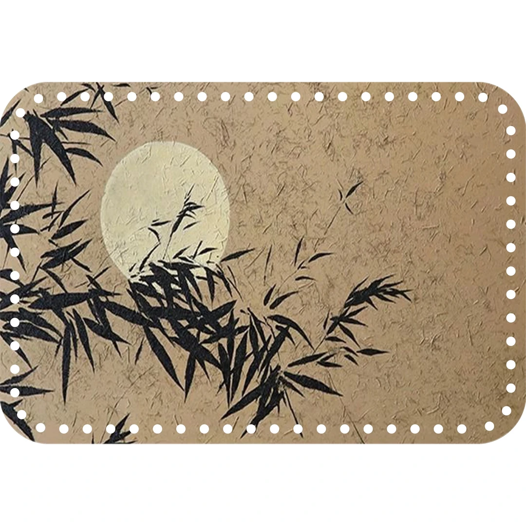 七七家长方形圆角亚克力水晶板手工编织材料