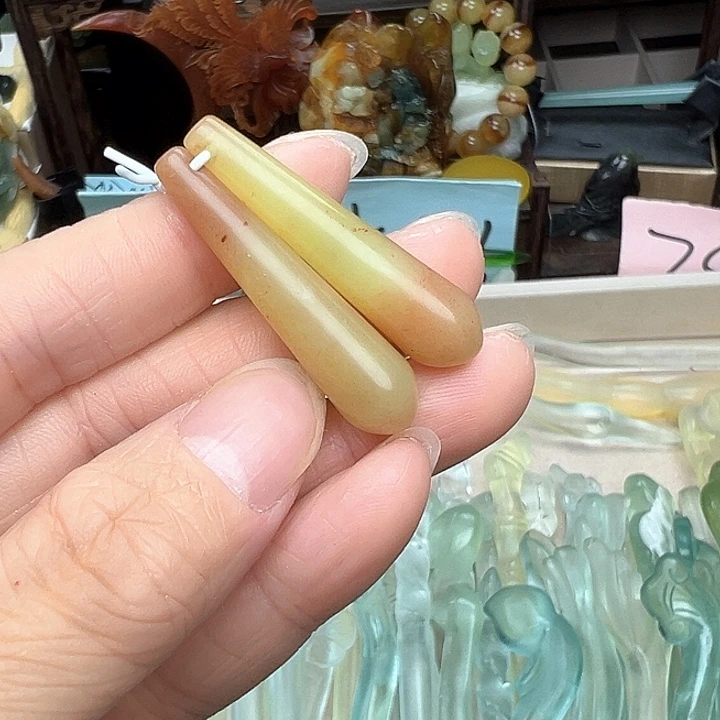 蛇纹石玉未镶嵌发簪