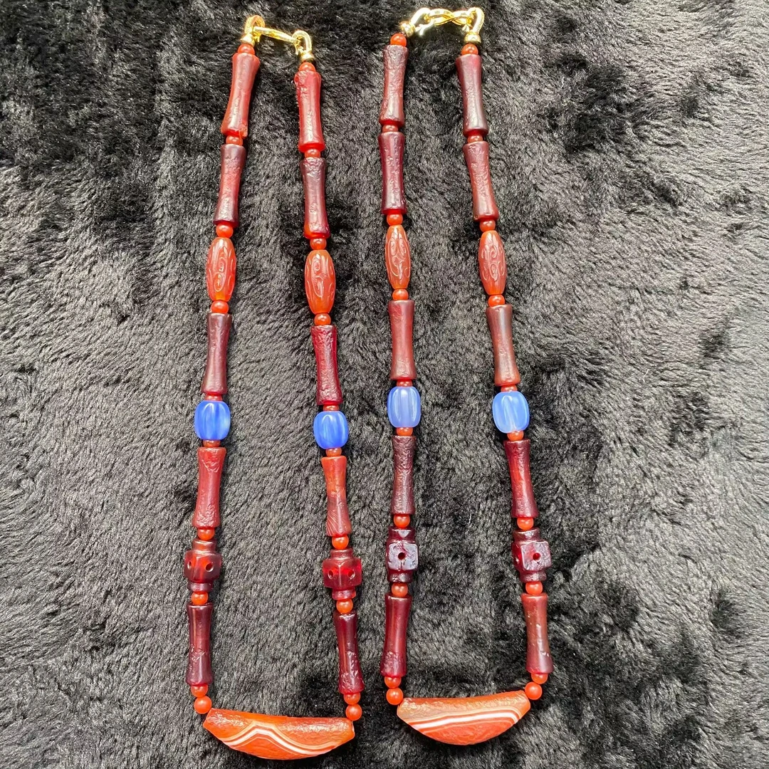 【福小满】TC16019福小满血离子大鸿牛角项链(多样性发其一）