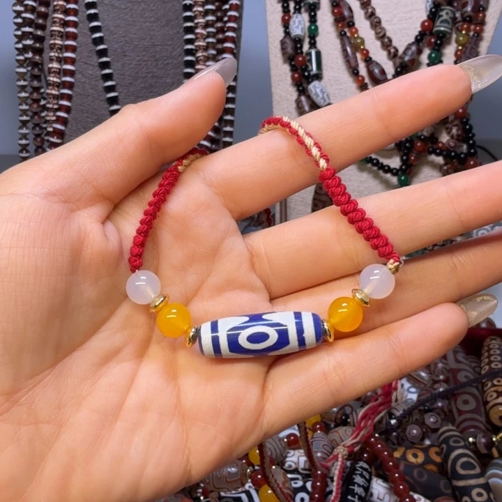 玛瑙/玉髓未镶嵌手链天珠888