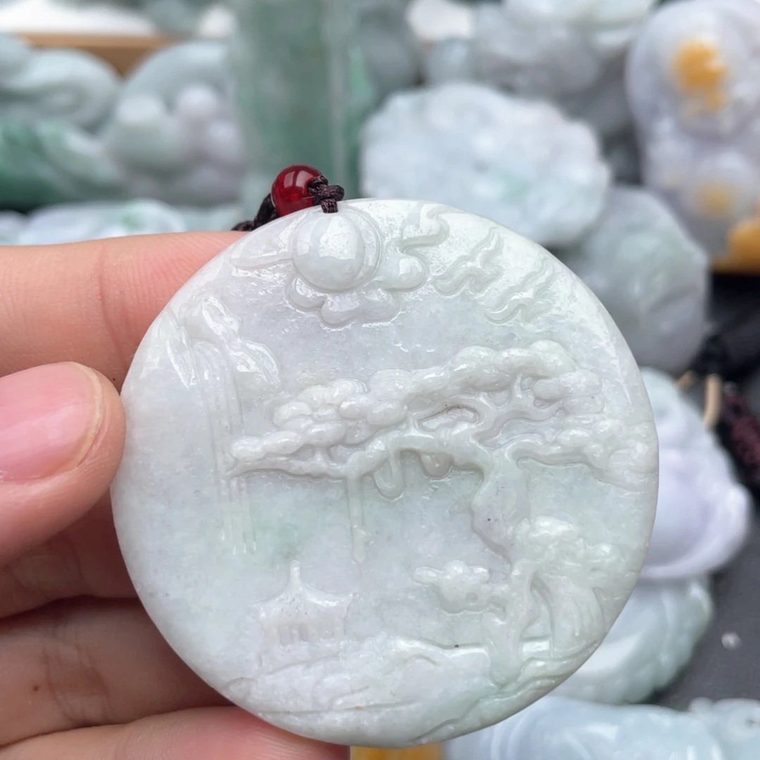 翡翠未镶嵌吊坠(不含链)