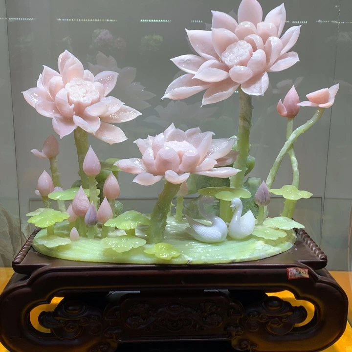 玉家居摆件花开富贵