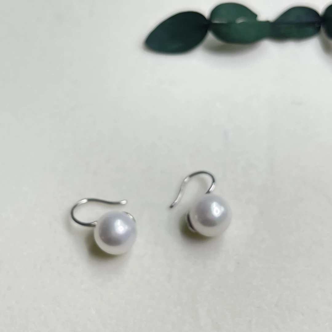 【六六中古】孤品优雅感淡水珍珠银耳饰th4847