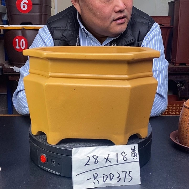 紫砂花盆货号一只DD375