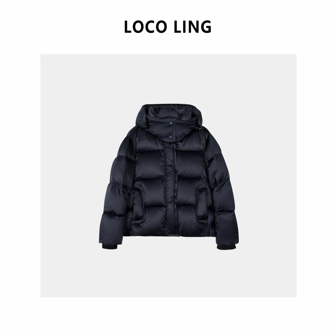 水光鹅 顶奢匈牙利90白鹅绒！蓝调冬季加厚羽绒鹅绒服外套LOYRF90