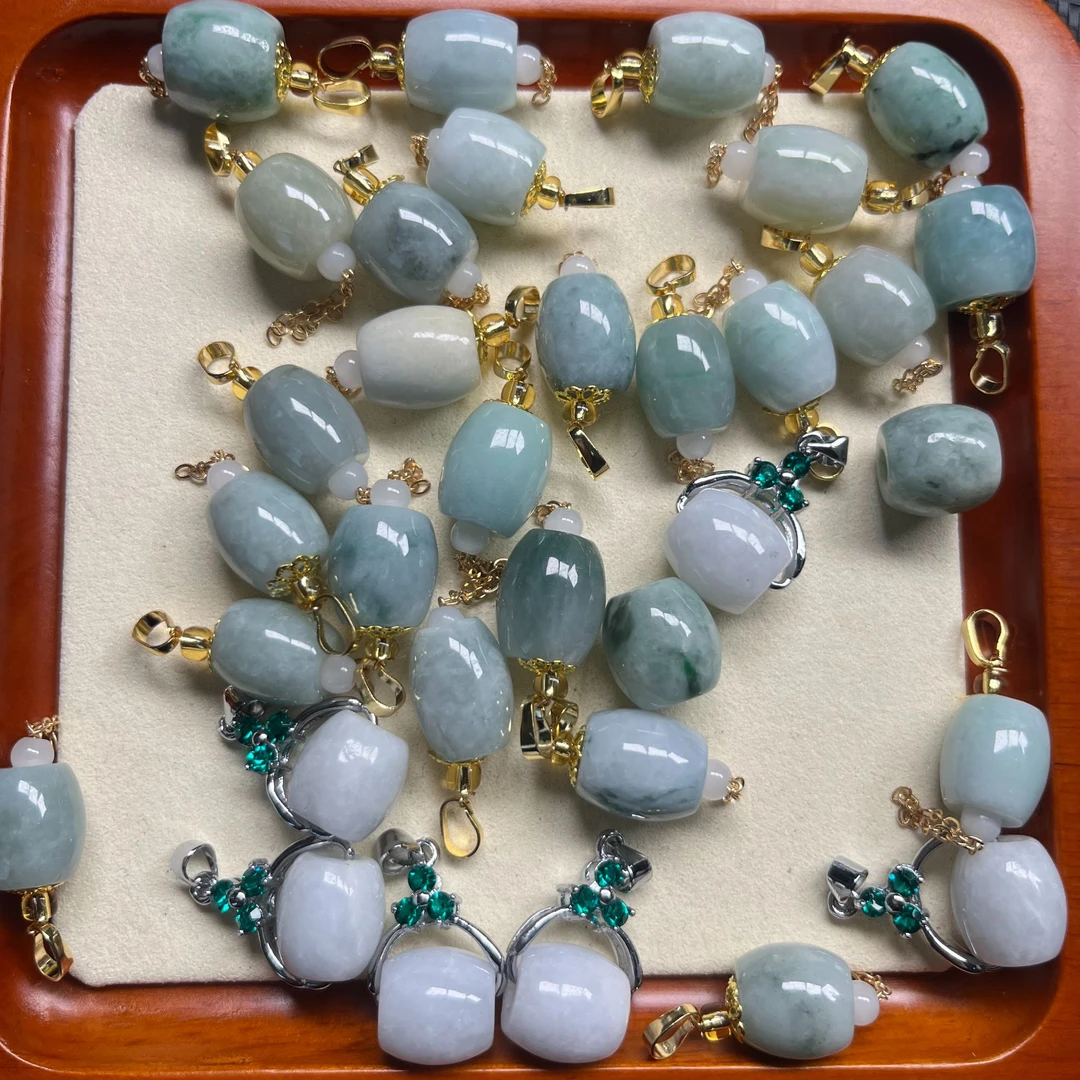 天然翡翠A货时来运转路路通气质时尚百搭