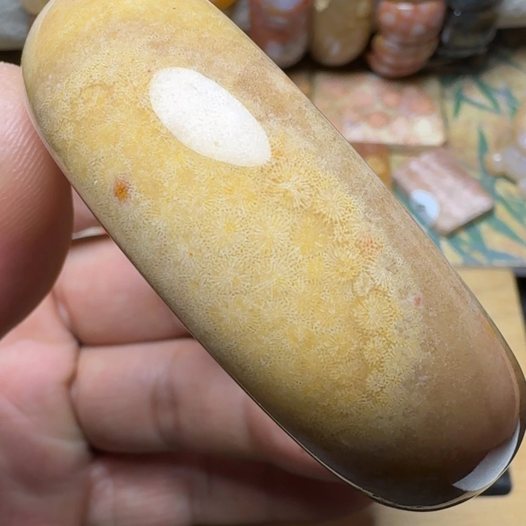 硅化玉纯天然有机玉石保真色未镶嵌52圈口