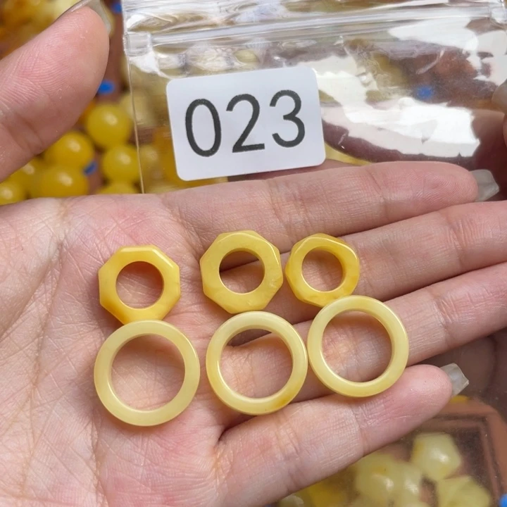 蜜蜡未镶嵌珠宝奇石天然蜜蜡满蜡跑环多样性发一微微瑕