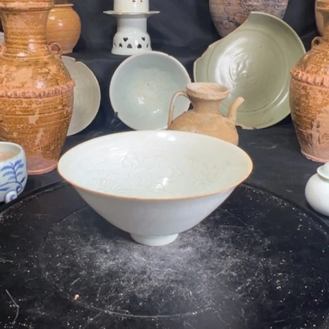 励***哥茶盏单纯釉的一个小盏