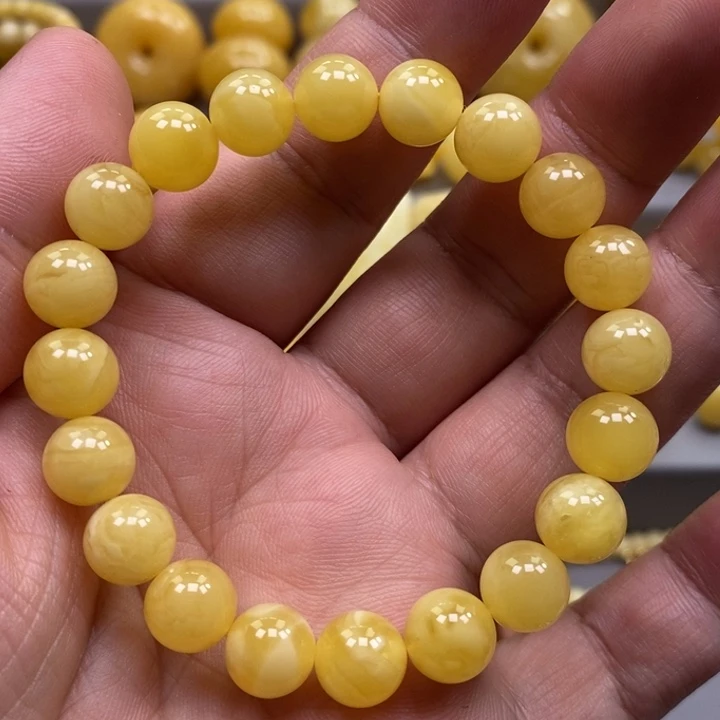 琥珀未镶嵌手链手串