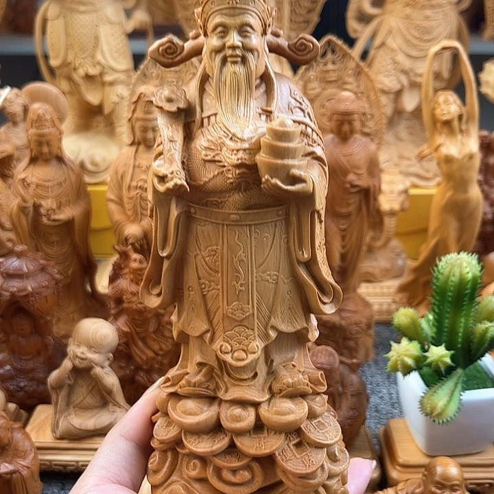 柏木（崖柏）财神20公分