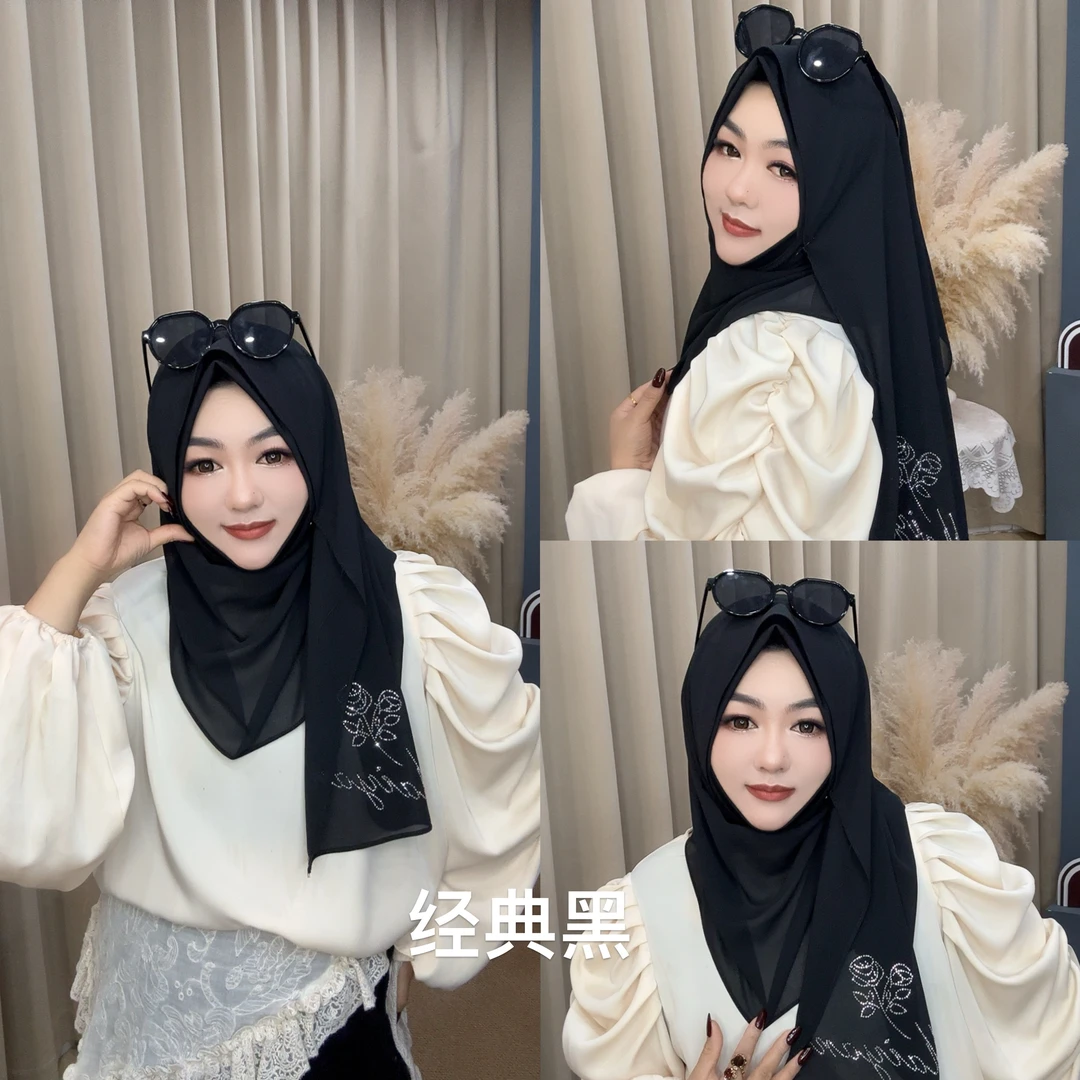 MY14麦艳新品 logo字母精品纯色绕巾（直角边）