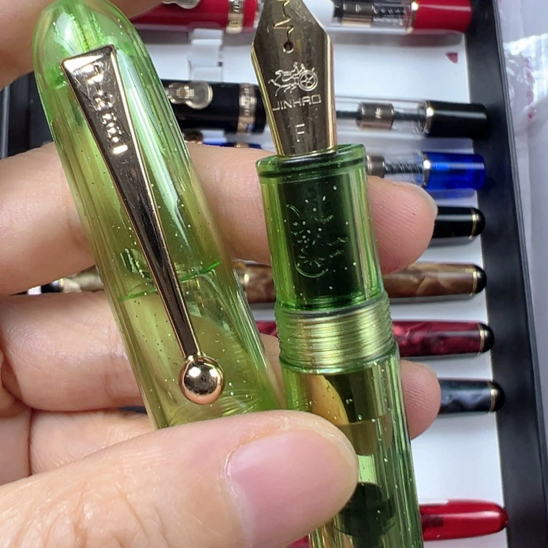便携式透明绿色孤品一支金豪9013